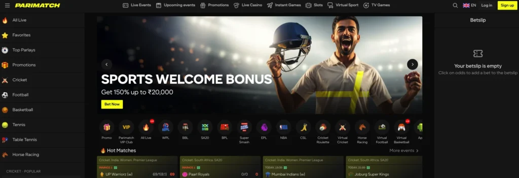 Parimatch Homepage